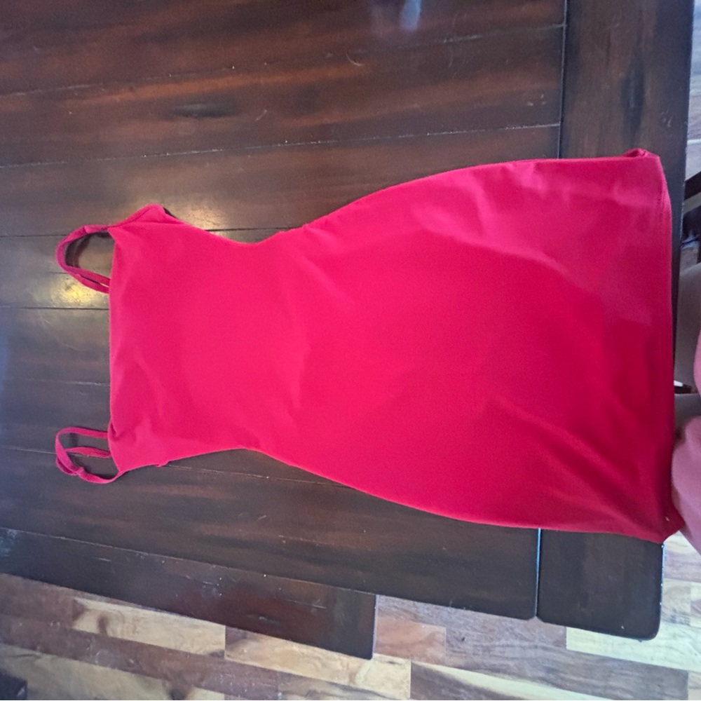 Garage Red Backless Bodycon Dress